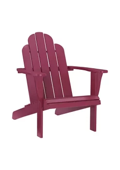 Outlet π Linon Furniture Rangeway Collection Red Adirondack Chair β€οΈ