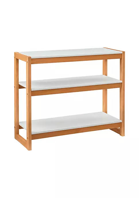 Hot Sale ❤️ Linon Furniture Gailor Low Bookcase White and Natural ⌛ 3 Hot Sale ❤️ Linon Furniture Gailor Low Bookcase White and Natural ⌛