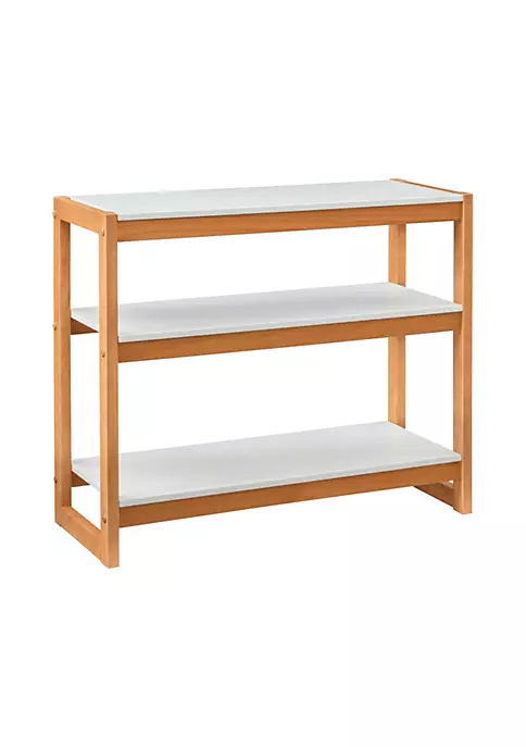 Hot Sale ❤️ Linon Furniture Gailor Low Bookcase White and Natural ⌛ 5 Hot Sale ❤️ Linon Furniture Gailor Low Bookcase White and Natural ⌛ - Image 3