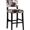 Best Sale ❤️ Linon Furniture Langley Collection Brown Cow Barstool ✔️ -Linon Furniture Shop Belk 804