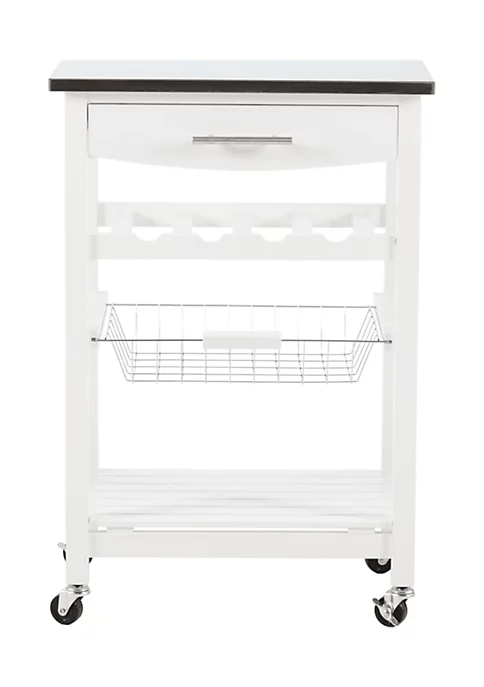 Cheapest π₯° Linon Furniture Fenway Collection White Stainless Steel Top Kitchen Cart π 3 Cheapest π₯° Linon Furniture Fenway Collection White Stainless Steel Top Kitchen Cart π