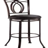 Best Pirce ❤️ Linon Furniture Monroe Metal Barstool Brown 🎁 -Linon Furniture Shop Belk 840
