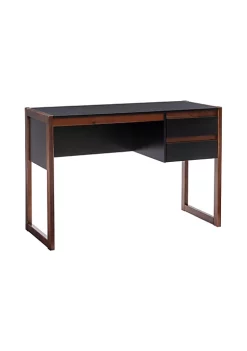 Cheapest π₯ Linon Furniture Gailor 2 Drawer Desk Black and Walnut βοΈ