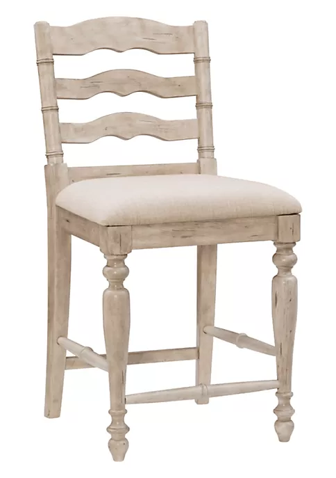 Best Sale π Linon Furniture Lennon Collection Whitewash Counter Stool π 4 Best Sale π Linon Furniture Lennon Collection Whitewash Counter Stool π - Image 2