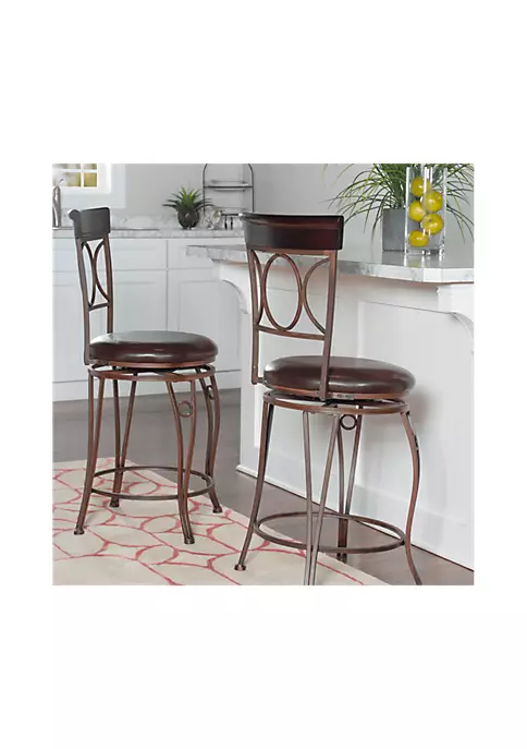 Best Sale β Linon Furniture Cromwell Metal Counter Stool Brown π€© 4 Best Sale β Linon Furniture Cromwell Metal Counter Stool Brown π€© - Image 2
