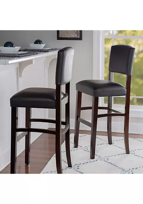 Best Sale ❤️ Linon Furniture Adams Barstool Espresso ✨ 4 Best Sale ❤️ Linon Furniture Adams Barstool Espresso ✨ - Image 2