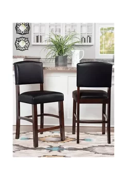 Coupon 🥰 Linon Furniture Adams Counter Stool Espresso ⭐ -Linon Furniture Shop Belk 947