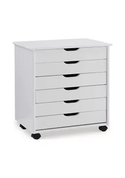 Buy π Linon Furniture Zapora Six Drawer Wide Roll Cart Whitewash π 7 Buy π Linon Furniture Zapora Six Drawer Wide Roll Cart Whitewash π -Linon Furniture Shop Belk 953