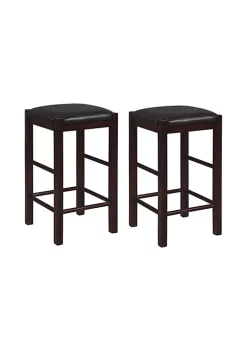 Cheap π Linon Furniture Driscoll Collection Espresso Backless Counter Stool Set π