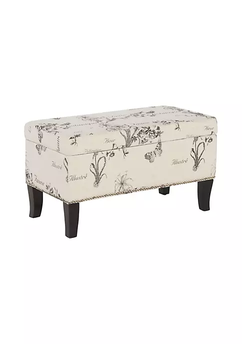 Best Pirce π Linon Furniture Melanie Collection Botanical Ottoman π₯° 4 Best Pirce π Linon Furniture Melanie Collection Botanical Ottoman π₯° - Image 2