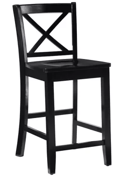 Wholesale π Linon Furniture Finch X Back Counter Stool Black π