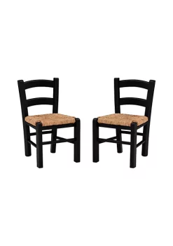 Cheap 𧨠Linon Furniture Wembley Collection Black Kid Chair Set of 2 π